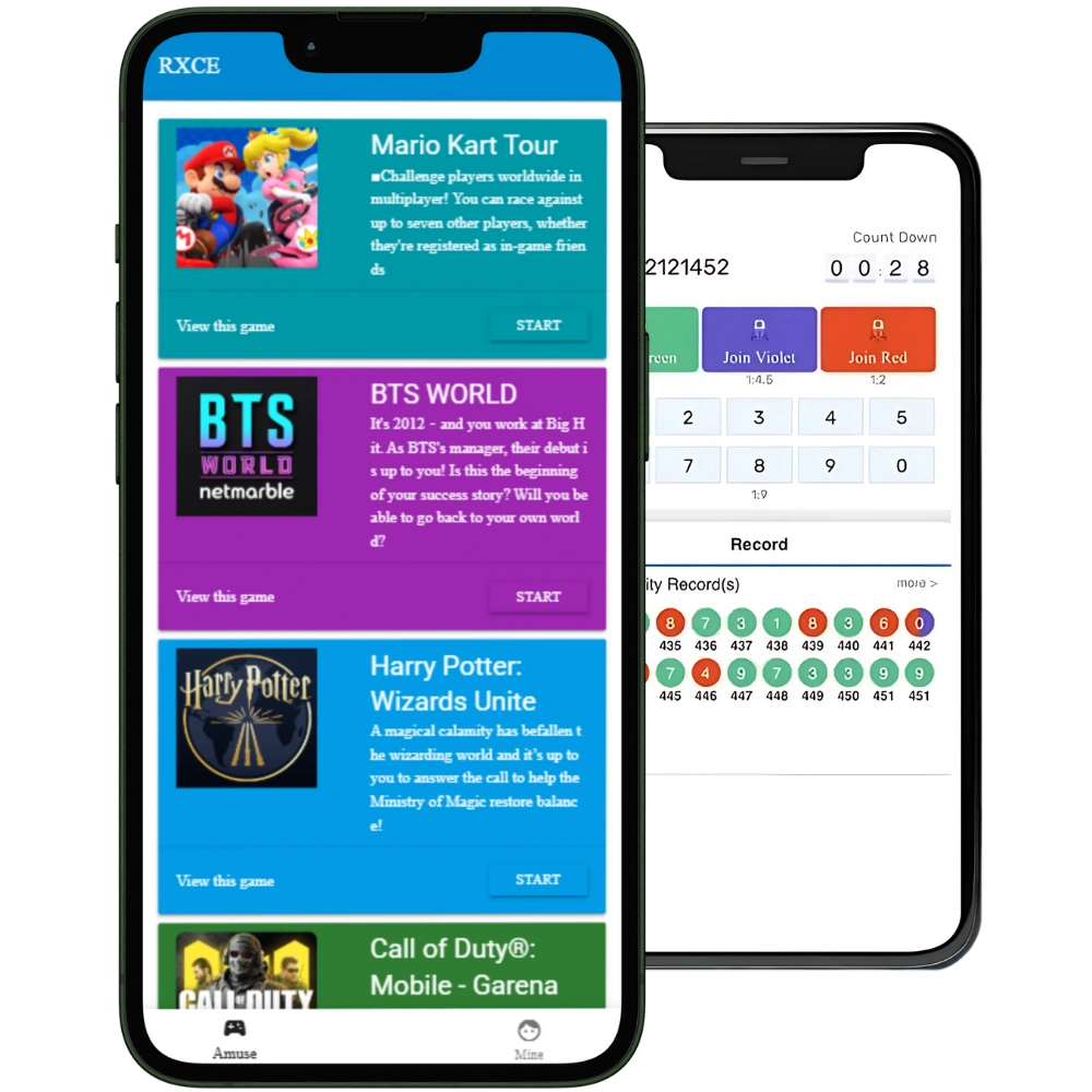 RXCE Game color prediction and login platform